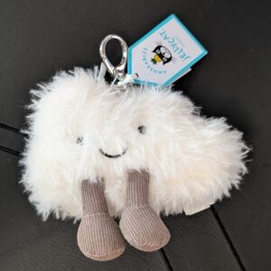 Jellycat White Cloud Keychain